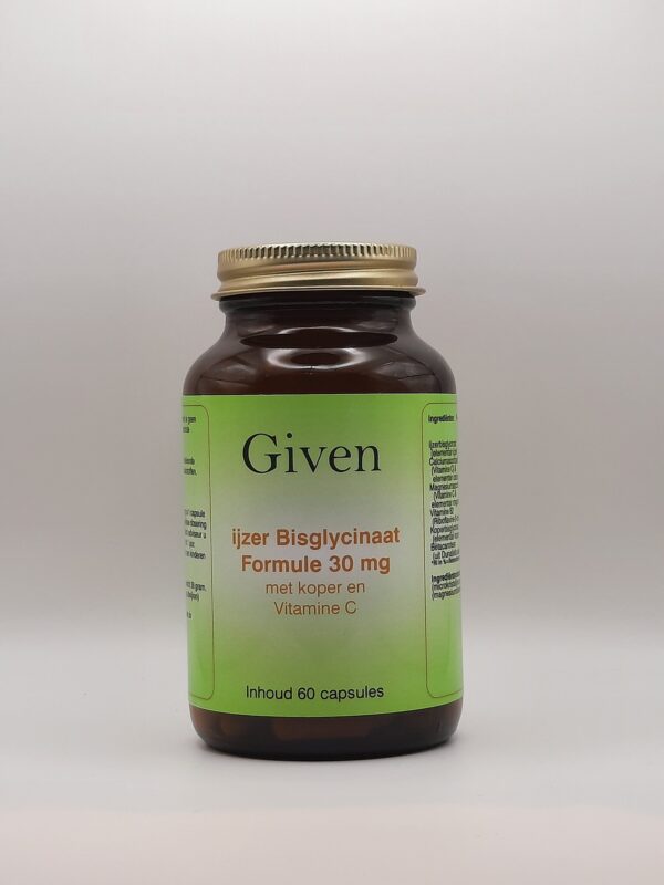 IJzer Bisglycinaat 30mg Formule met koper & Vitamine C